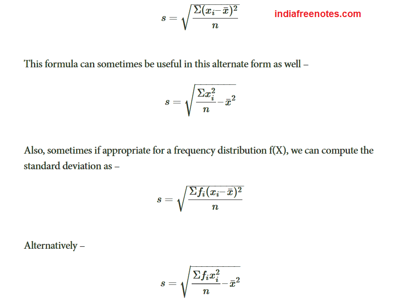 Standard Deviation and their coefficients intactone