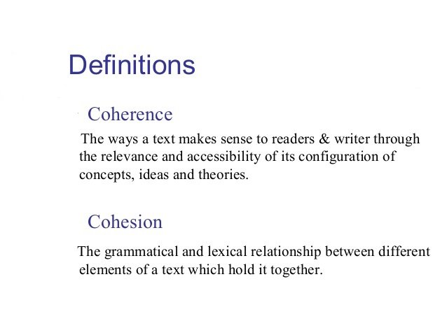 Cohesion and Coherence – india free notes.com